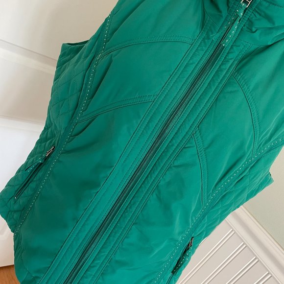 Coldwater Creek Women’s Jade Green Vest Large - Picture 5 of 14